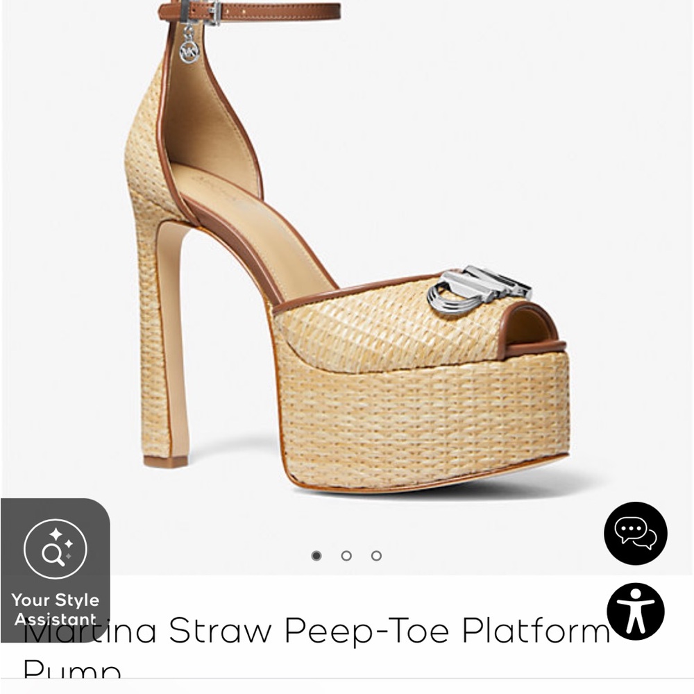 COPY - Michael Kors Martina peep toe  pump
